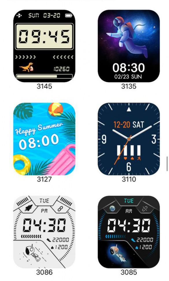 Смарт-годинник Smart Device 73 black steel