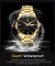 Чоловічий годинник OLEVS gold + black