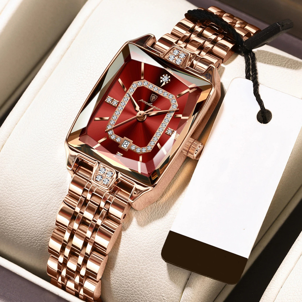 Жіночий годинник Poedagar gold+red
