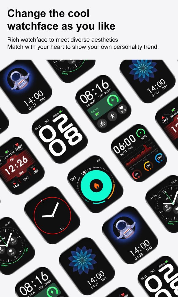 Смарт-годинник Smart Device 56 black steel