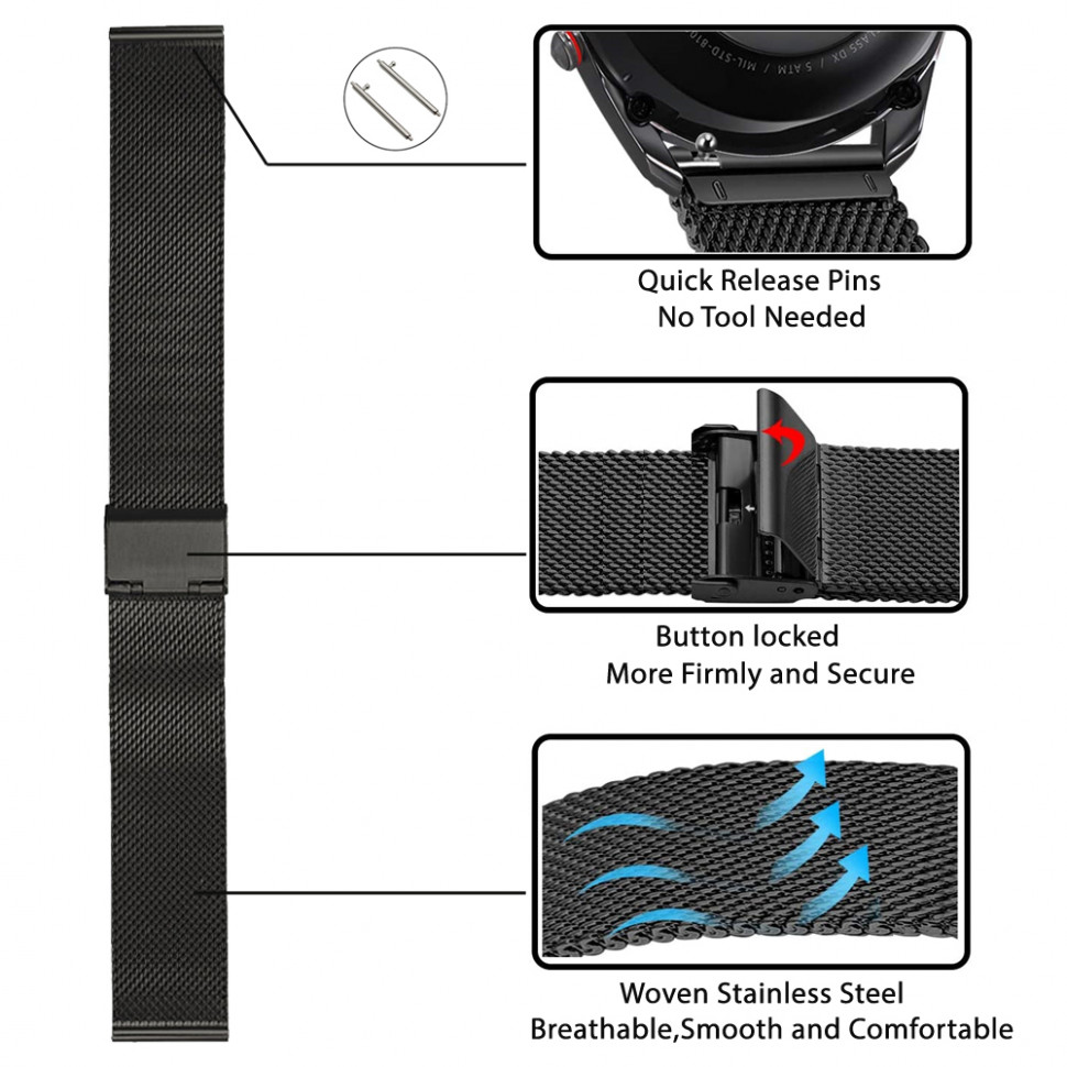 Смарт-годинник Smart Device 56 black steel