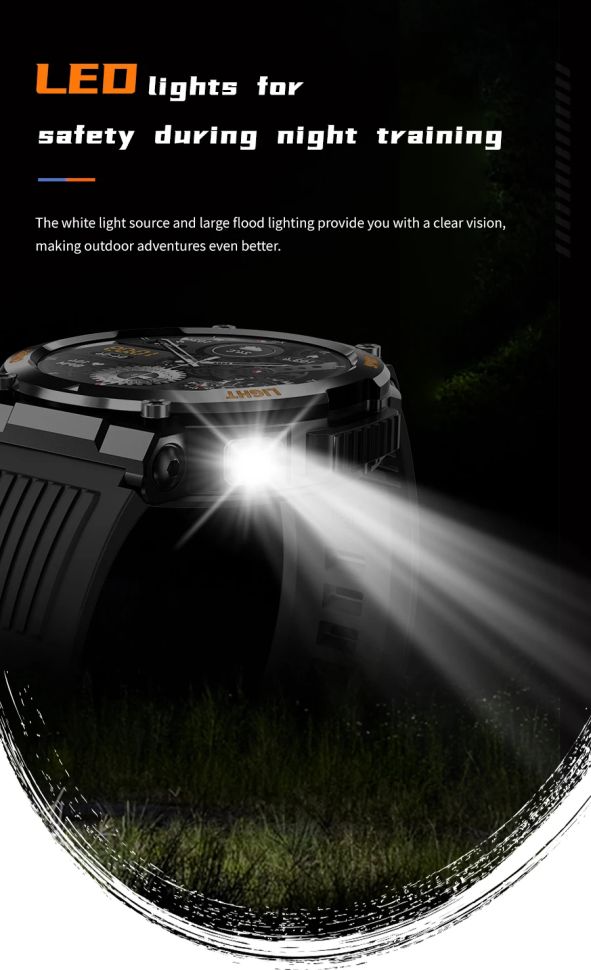 Смарт-годинник протиударний Smart Device 9 black steel