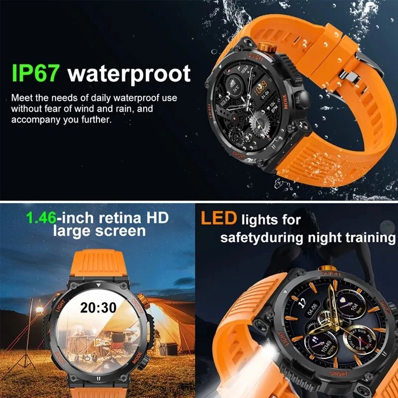 Смарт-годинник протиударний Smart Device 9 black steel