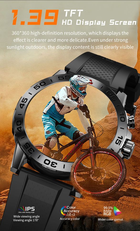 Смарт-годинник протиударний Smart Device 10 black steel