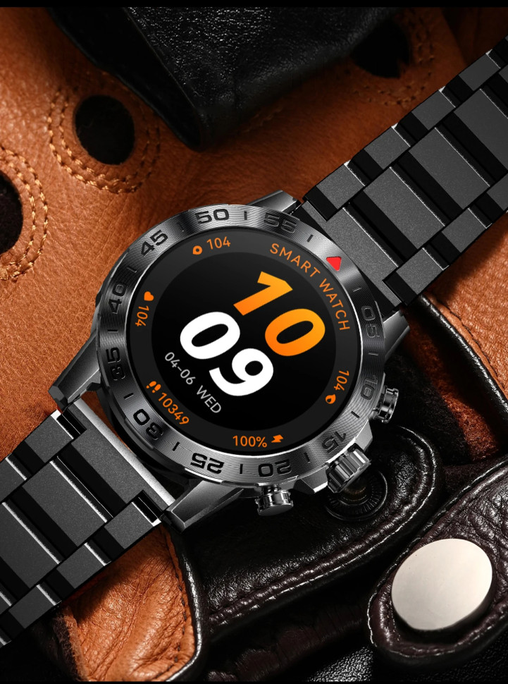 Смарт-годинник протиударний Smart Device 10 black steel