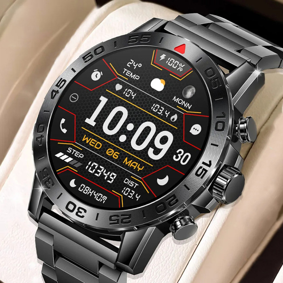 Смарт-годинник протиударний Smart Device 10 black steel