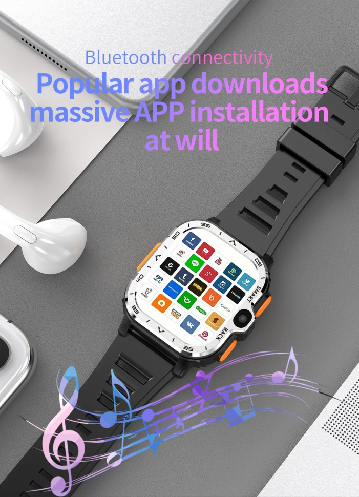 Смарт-годинник SIM-карта | Google Play | Wi-Fi | 16 ГБ | 4G | GPS