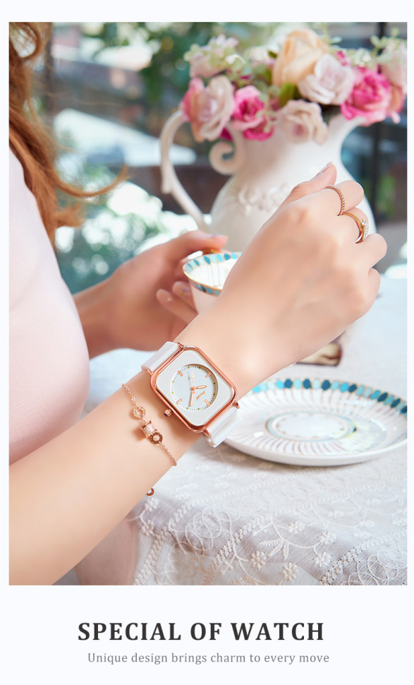 Жіночий годинник Poshi white 