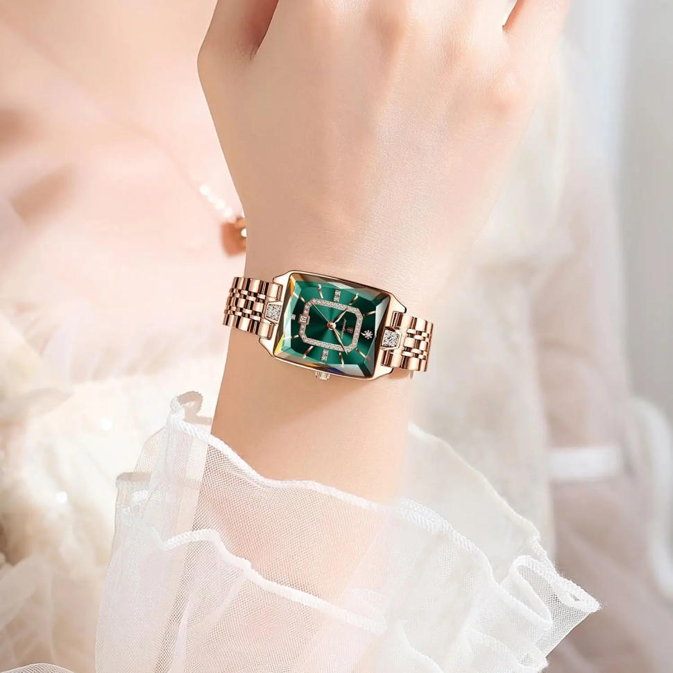 Жіночий годинник Poedagar gold+green