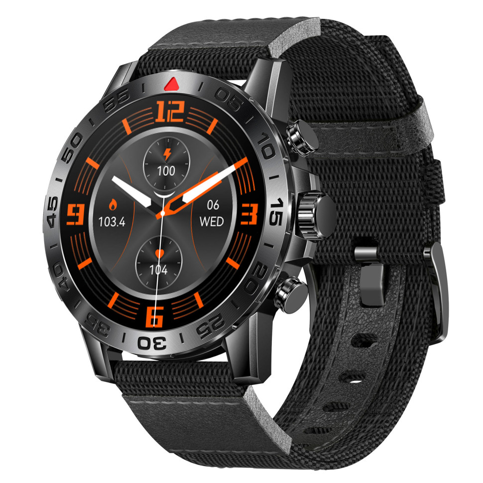 Смарт-годинник протиударний Smart Device 10 black textile