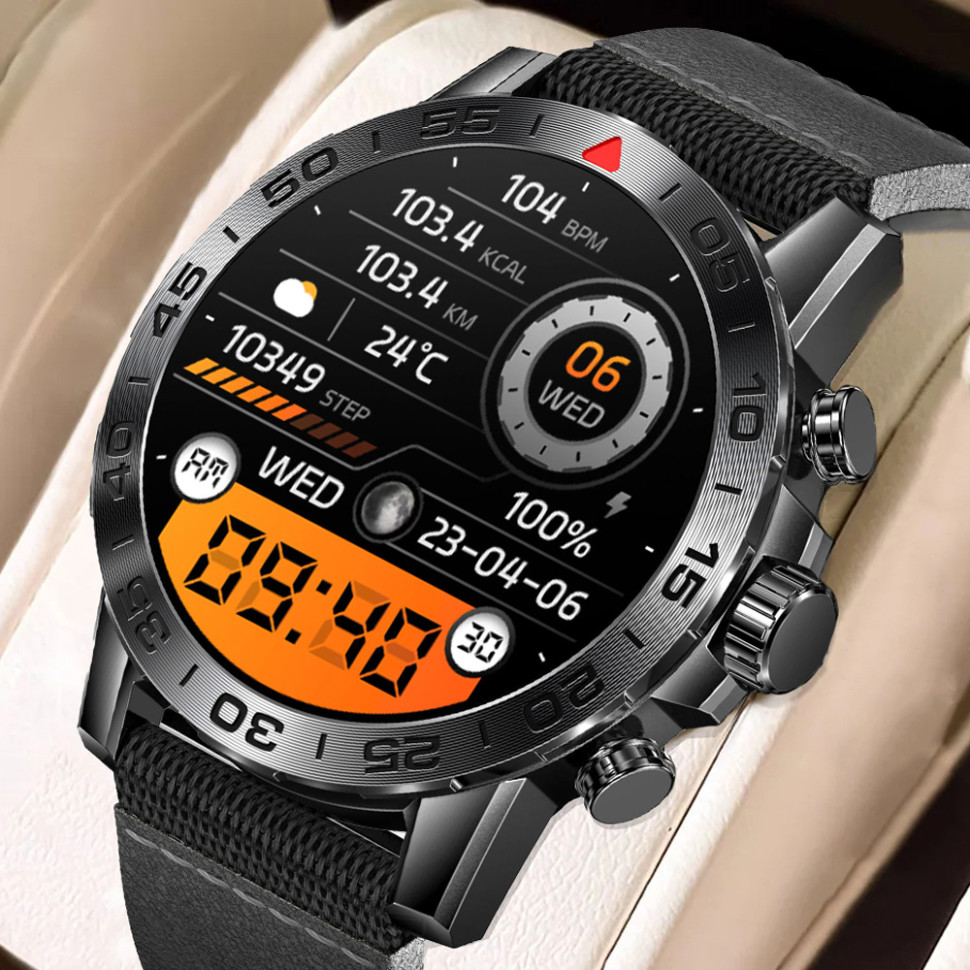 Смарт-годинник протиударний Smart Device 10 black textile