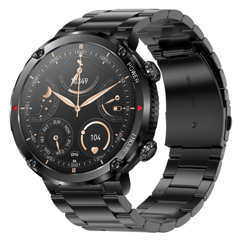Смарт-годинник протиударний Smart Device 16 black steel