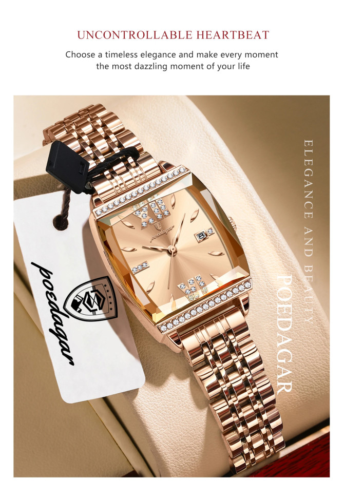 Жіночий годинник Poedagar gold+gold
