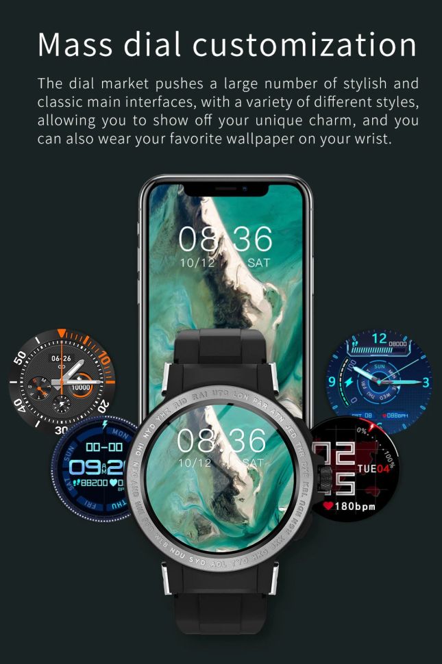 Смарт-годинник Smart Device 82 black+gold