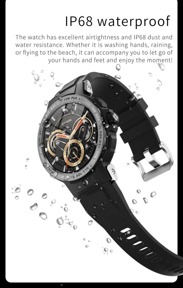 Смарт-годинник Smart Device 82 black+gold