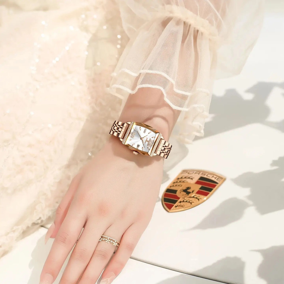 Жіночий годинник Poedagar gold+silver