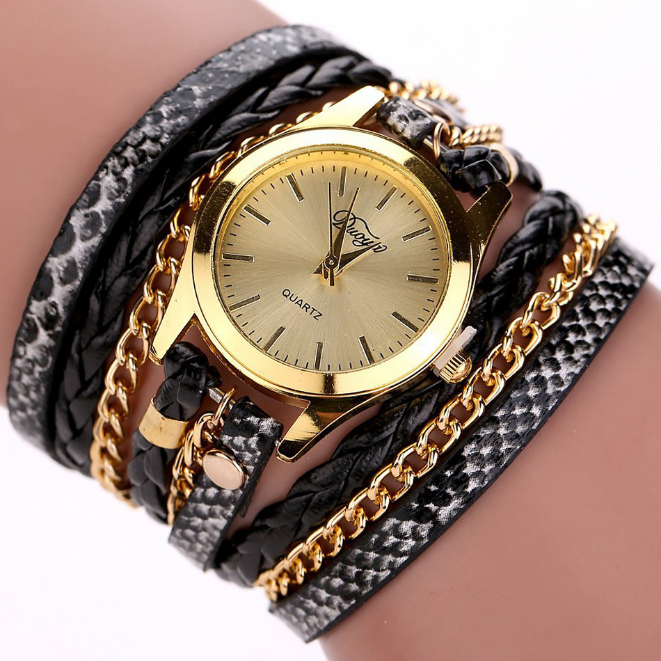Жіночий годинник Duoya black