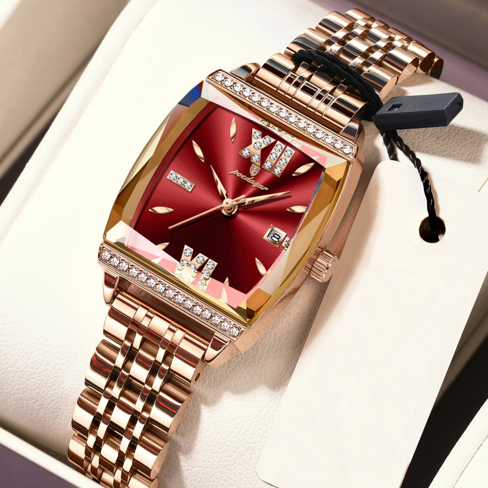 Жіночий годинник Poedagar gold+red