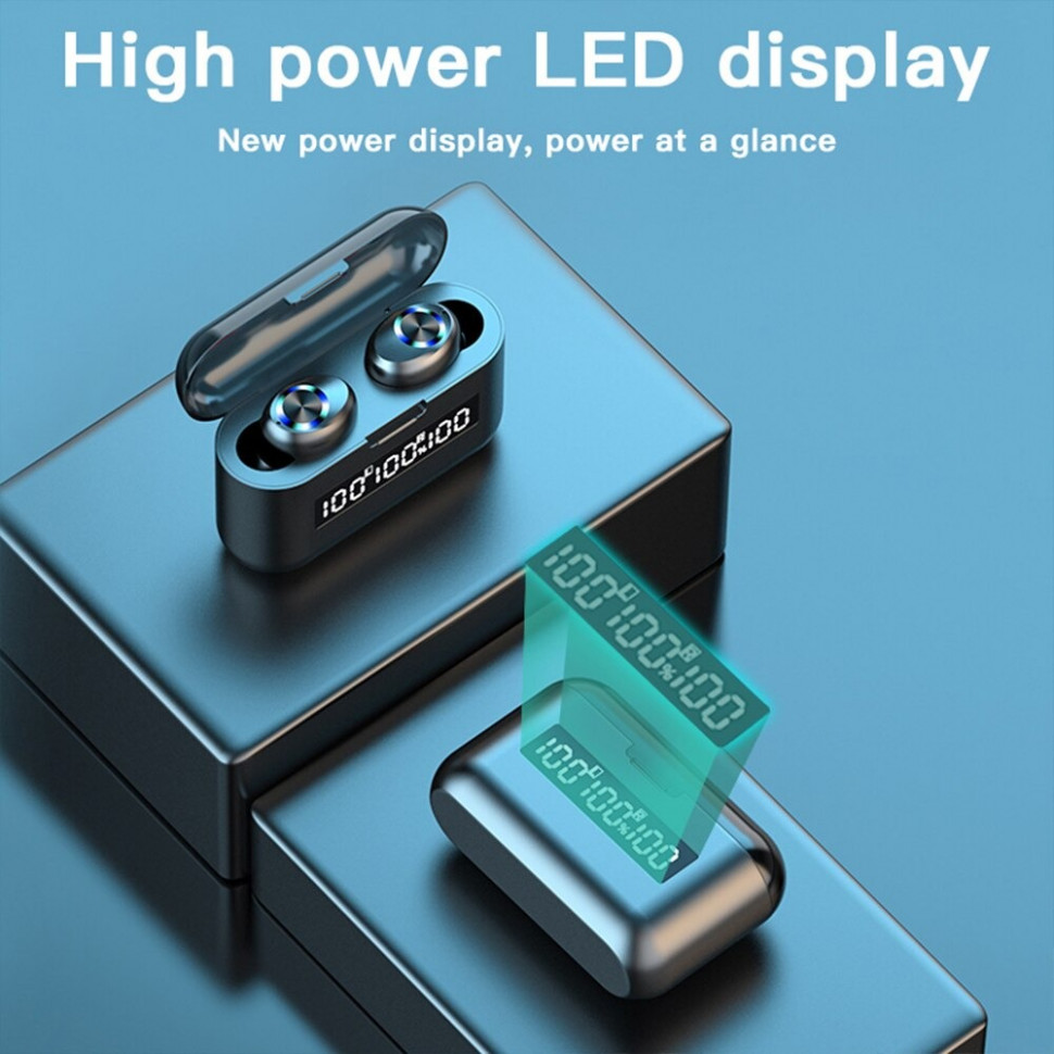 Навушники Bluetooth Air Music + Power Bank 62 black 