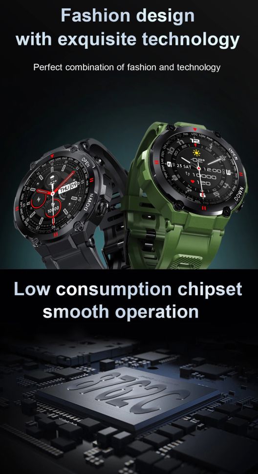Смарт-годинник протиударний Smart Device 83 gray