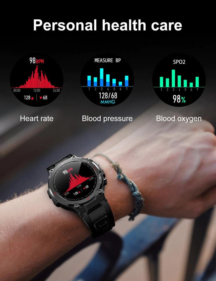 Смарт-годинник протиударний Smart Device 83 gray