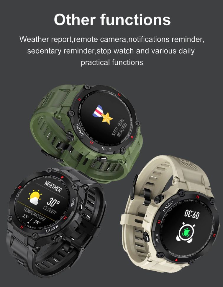 Смарт-годинник протиударний Smart Device 83 gray