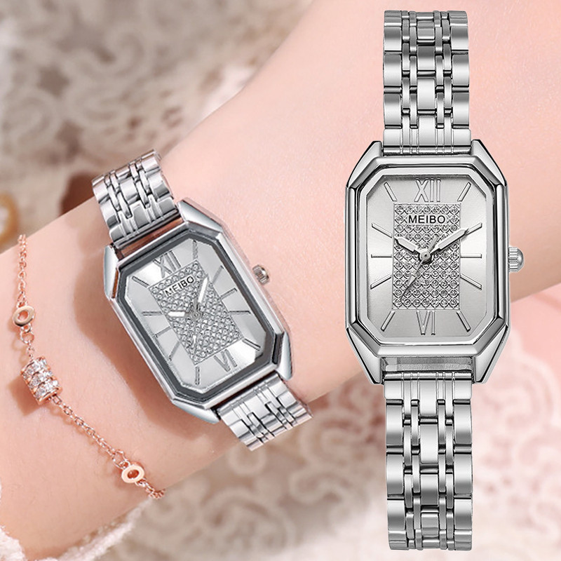 Жіночий годинник MEIBO silver+white