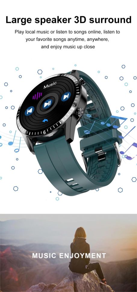 Смарт-годинник Smart Device 71 black steel