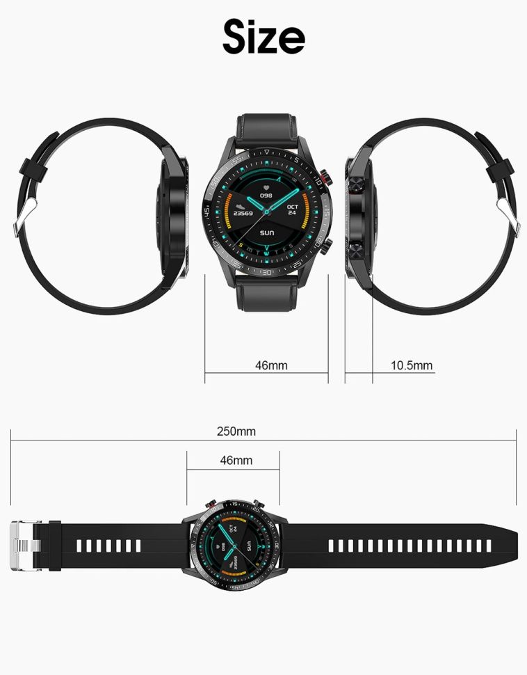 Смарт-годинник Smart Device 71 black steel