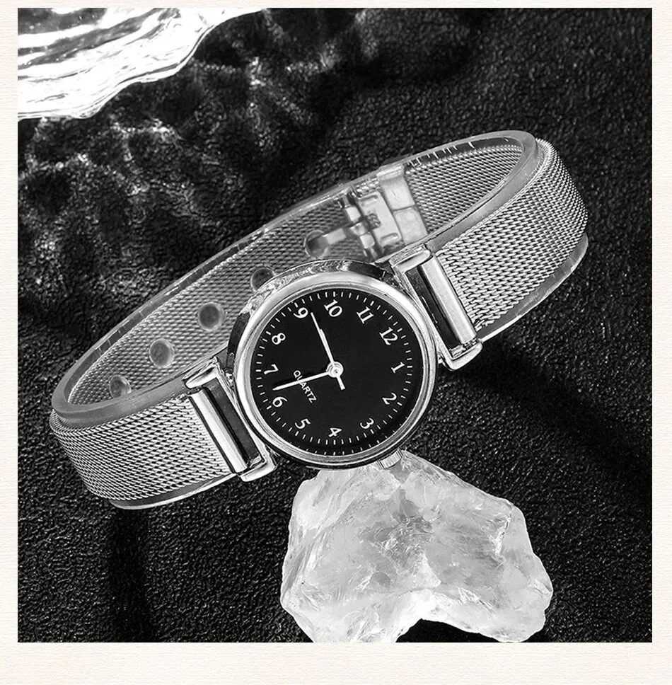 Жіночий годинник + браслети №4243 silver