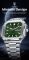 Чоловічий годинник Poedagar silver+green