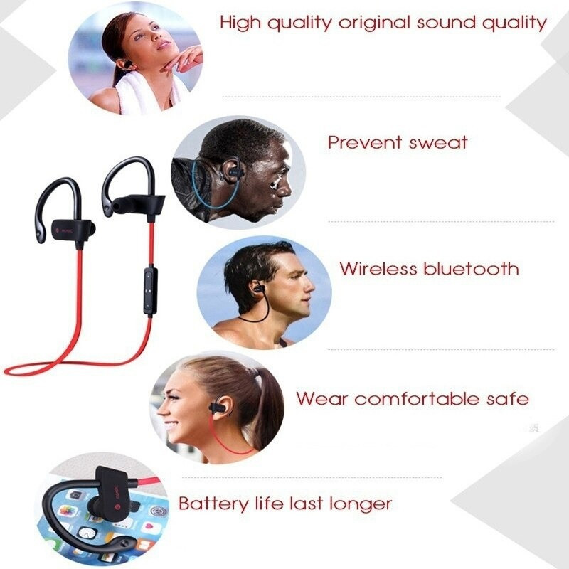 Навушники Bluetooth Air Music Sport black