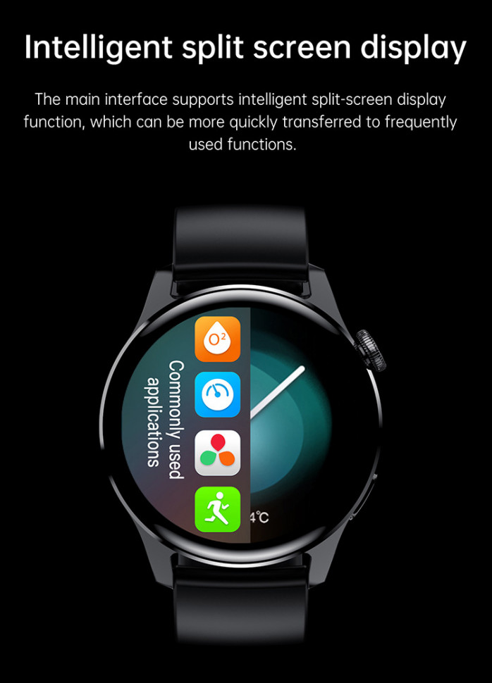 Смарт-годинник Smart Device 85 black silicon