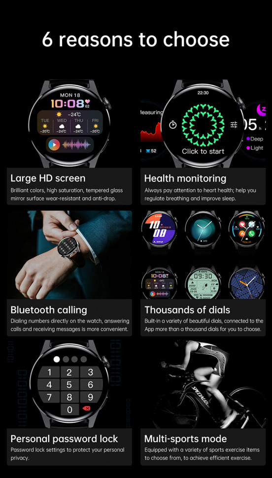 Смарт-годинник Smart Device 85 black silicon