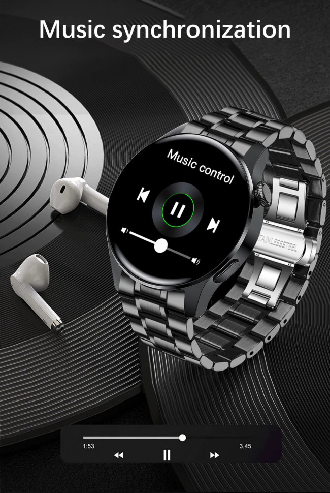 Смарт-годинник Smart Device 85 black silicon