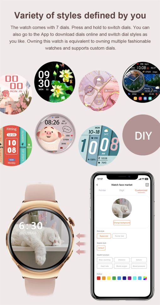 Смарт-годинник Women's Smart Device 12 silver steel 