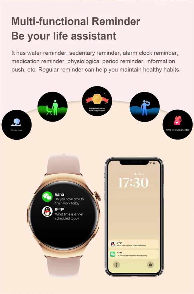 Смарт-годинник Women's Smart Device 12 silver steel 