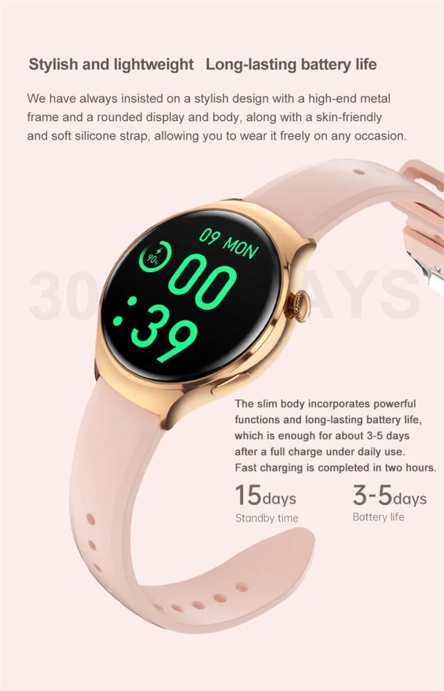 Смарт-годинник Women's Smart Device 12 silver steel 