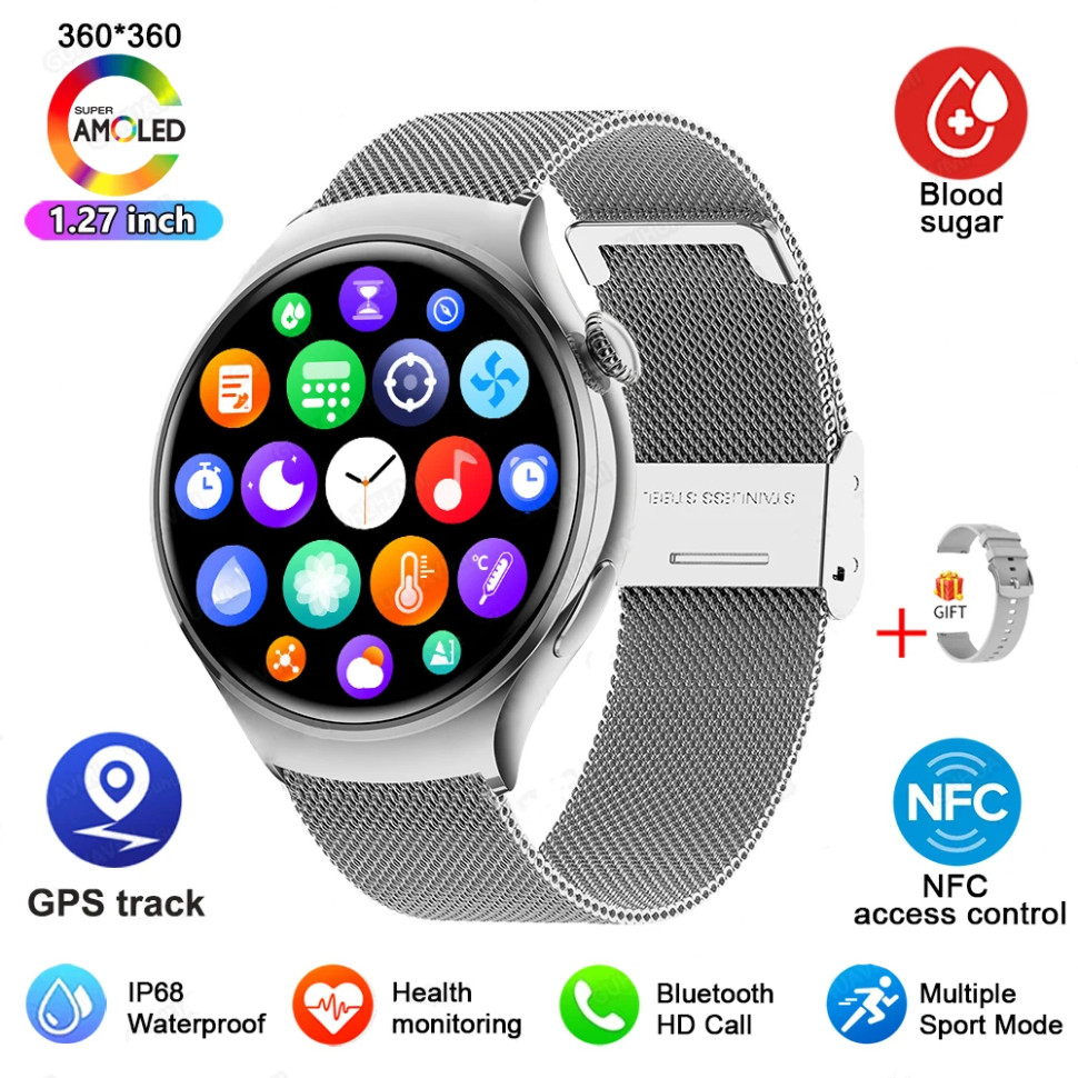Смарт-годинник Women's Smart Device 12 silver steel 
