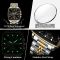 Чоловічий годинник Poedagar silver+gold+black
