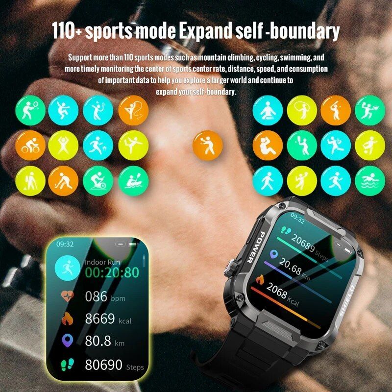 Смарт-годинник протиударний Smart Device 105 tactical