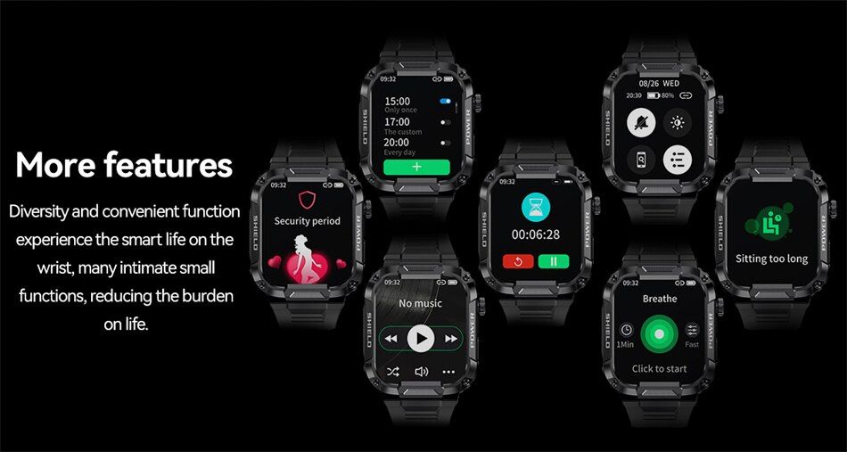 Смарт-годинник протиударний Smart Device 105 tactical