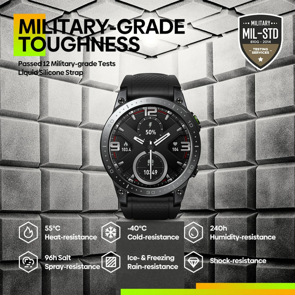Смарт-годинник протиударний Smart Device 28 black 