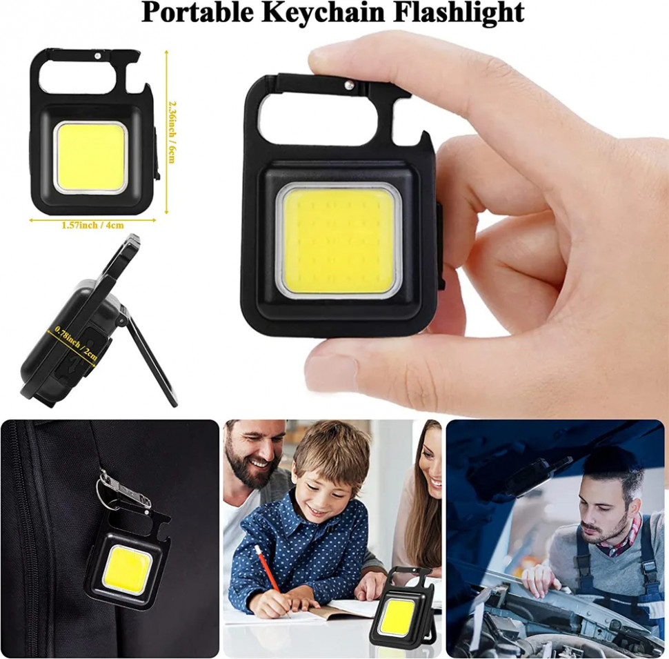 Портативний LED ліхтар USB-C 500 mAh, 400 Lm 