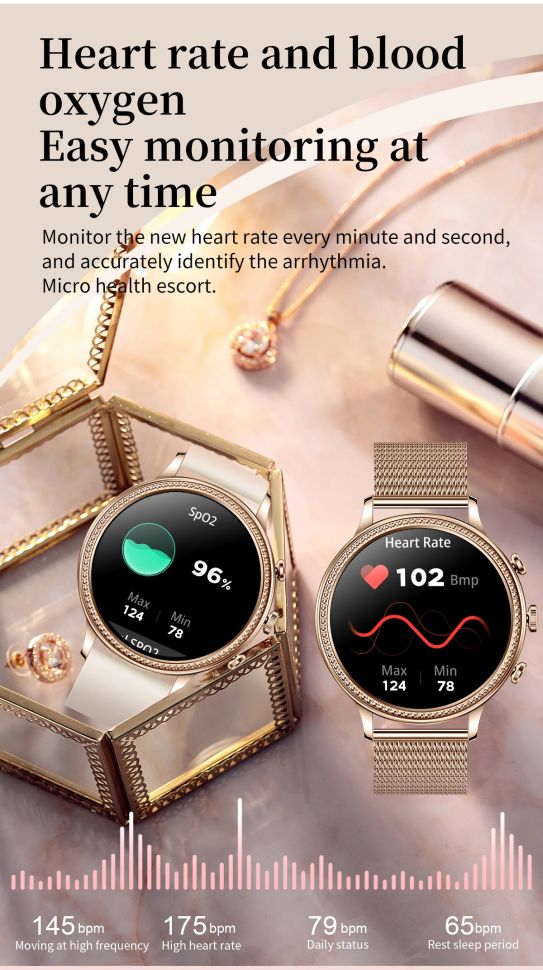 Смарт-годинник Women's Smart Device 14 silver steel