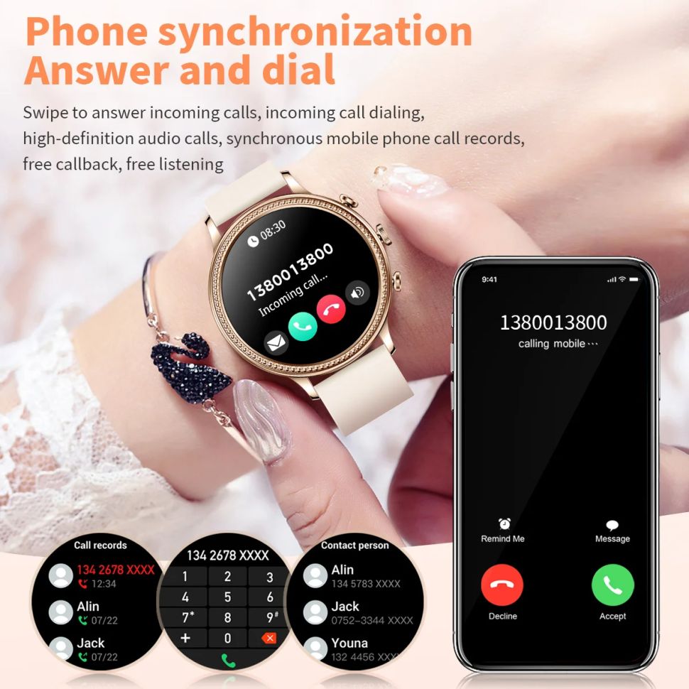 Смарт-годинник Women's Smart Device 14 silver steel