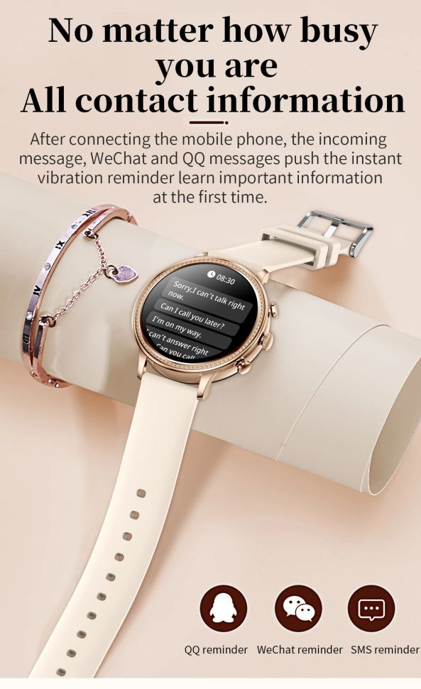 Смарт-годинник Women's Smart Device 14 silver steel