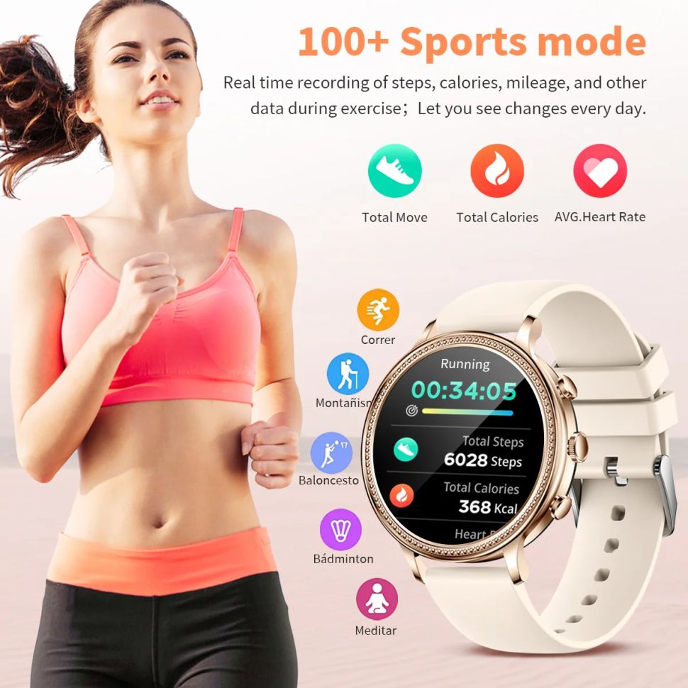 Смарт-годинник Women's Smart Device 14 silver steel