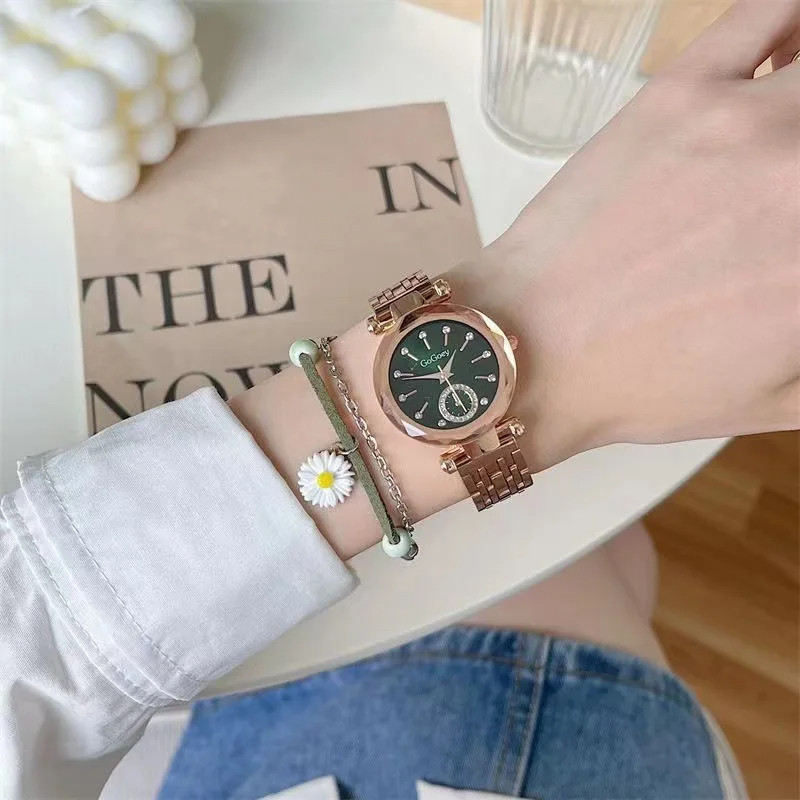 Жіночий годинник Gogoey gold+green