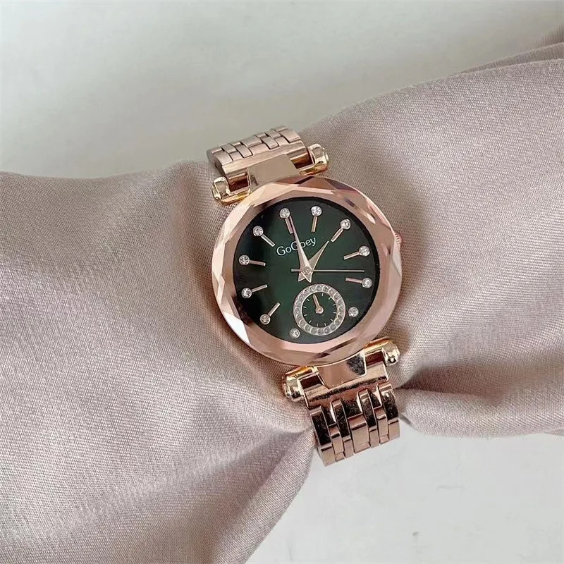 Жіночий годинник Gogoey gold+green